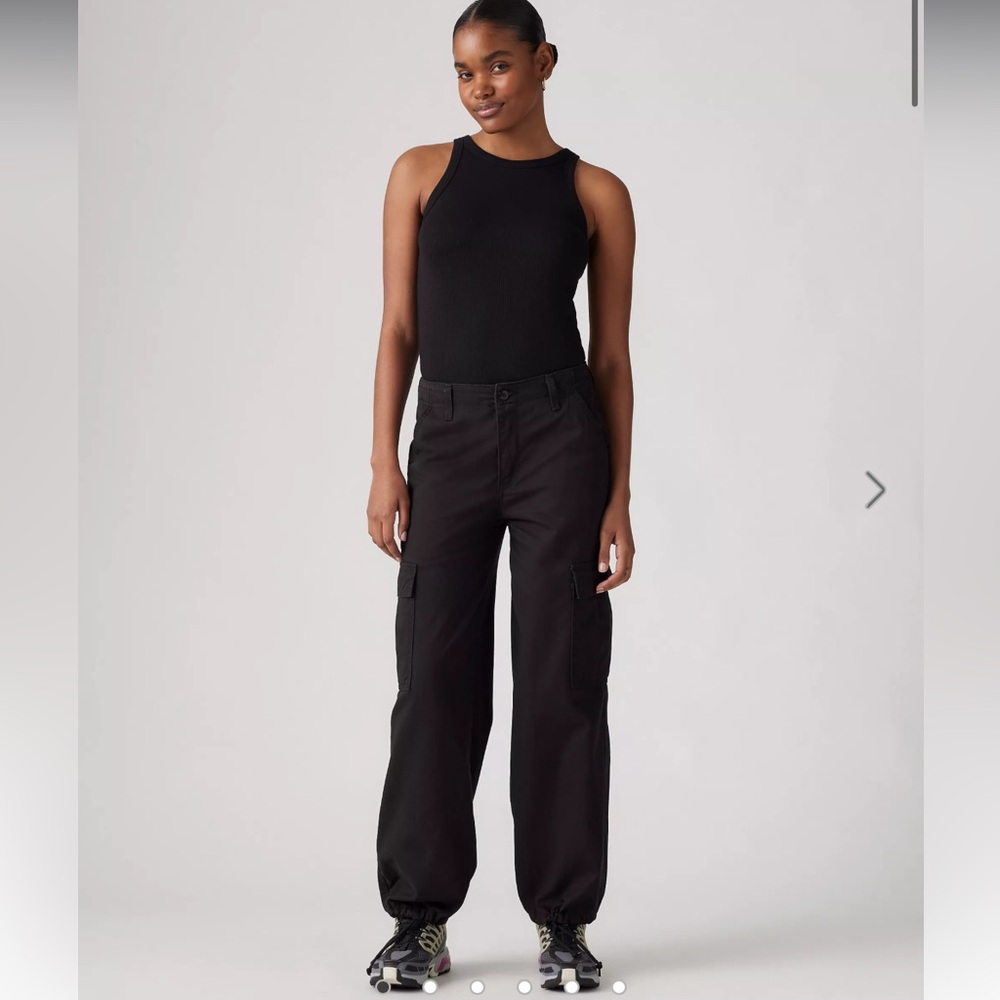 Levi's 94 Baggy Cargo Pants in Meteorite Black